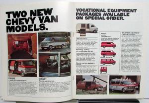1977 Chevy Vans Color Sales Brochure Original Chevrolet GM Trucks Dealer