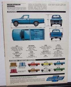 1977 Chevrolet Chevy Luv Pickup Truck Dealer Brochure Original