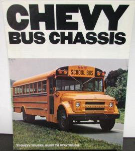 1977 Chevrolet School Bus Chassis Truck Dealer Sales Brochure Original