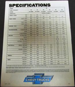 1977 Chevrolet School Bus Chassis Truck Dealer Sales Brochure Original