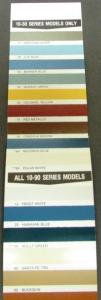 1977 Chevrolet Paint Chips Trucks Pickup Luv Van Blazer Suburban Sales Folder