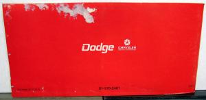 1975 Dodge Sportsman Wagon Van Owners Manual Instructions Original