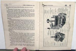 1933 Ford Commerical Car & Pickup Truck V8 4 Cylinder Owners Manual Original