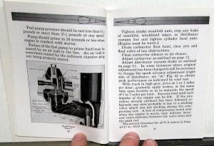 1936 Ford V8 Pickup Trucks Owners Manual Reproduction