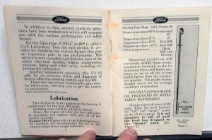 1941 Ford 1 & 3/4 Ton Truck & Commercial Car Ref Book Owners Manual ORIGINAL