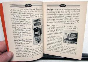 1942 Ford 3/4 & 1 Ton 8 Cyl Commercial & Pickup Truck Ref Book Owner Manual