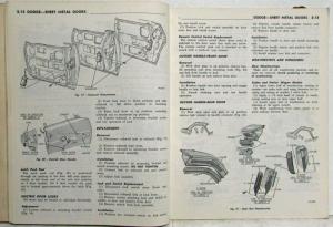 1971 Dodge Service Manual Hemi 440 6Pack Challenger Dart Charger Coronet R/T