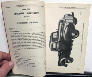 1945 Ford Commercial Car 59C Truck Operator Owner Manual ORIGINAL