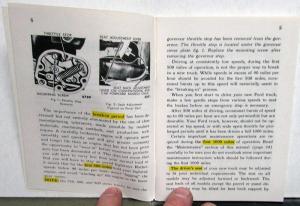 1953 Ford Economy F Series Truck Operator Owner Manual REPRODUCTION Pickup