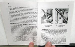 1956 Ford Triple Economy Truck Operator Owner Manual REPRODUCTION Pickup