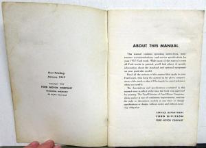 1957 Ford Truck Operators Owners Manual ORIGINAL & Pickup