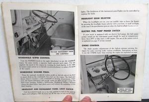 1957 Ford Truck Operators Owners Manual ORIGINAL & Pickup
