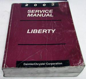 Original 2003 Jeep Liberty Dealer Service Shop Manual Repair Maintenance
