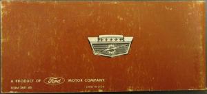 1965 Ford Series 100 Thru 350 & Twin I Beam Gas & Diesel Truck Operator Manual