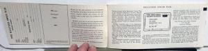 1965 Ford Econoline Van Falcon Club Wagon Truck Owners Manual ORIGINAL