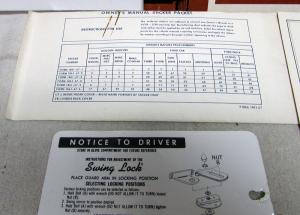 1967 Ford Econoline Falcon Club Wagon Truck Owners Manual ORIGINAL