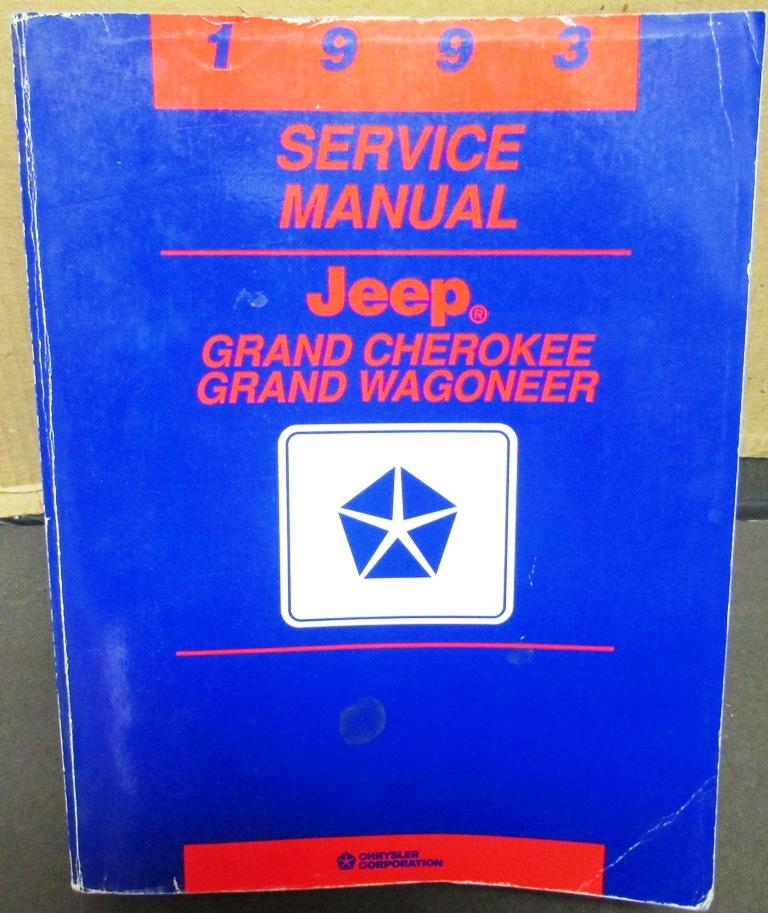 Original 1993 Jeep Grand Cherokee Grand Wagoneer Dealer Service Shop Manual