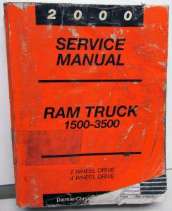 2000 Dodge Ram Truck Dealer Service Manual 1500 2500 3500 Pickup Diesel Gas