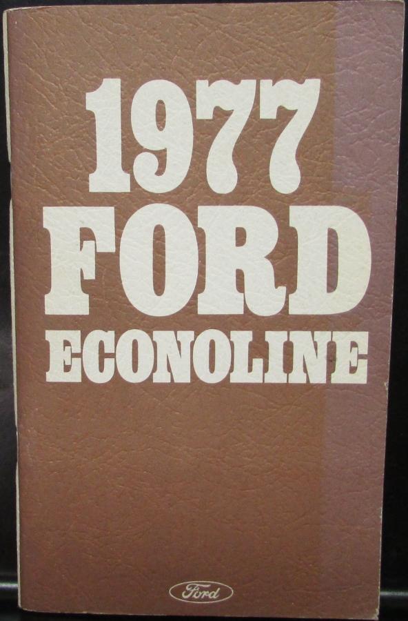 1978 Ford econoline owners manual #2