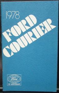 NOS 1978 Ford Courier Truck Owners Manual ORIGINAL
