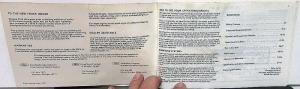 1972 Ford Tuck 800 900 8000 9000 Series Owners Manual ORIGINAL
