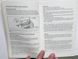 1974 Ford Econoline & Club Wagon Truck Owners Manual ORIGINAL