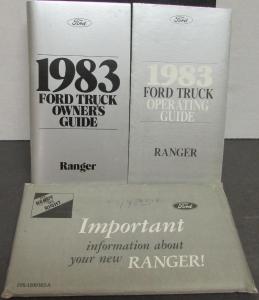 1983 Ford Ranger Truck Owners Manual ORIGINAL Operators Guide & Envelope