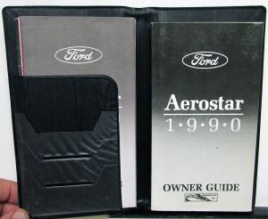 1990 Ford Aerostar Van Truck Owners Guide Manual Original