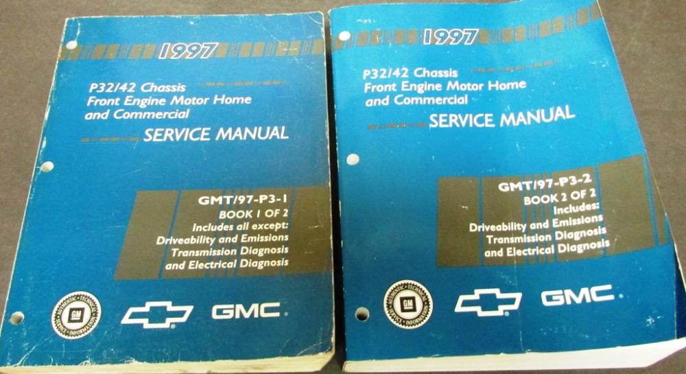 1997 Chevrolet GMC Service Manual P32 P42 Front Engine Motor Home Commercial