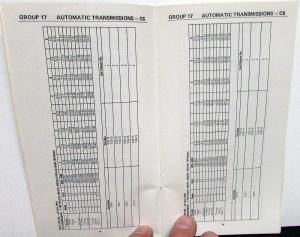 Original 1975 Ford Truck Service Specifications Handbook