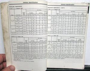 1988 Ford LT Duty Truck Service Specs Book Econoline Club Wagon Bronco F Series