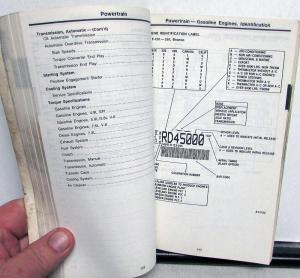 1988 Ford LT Duty Truck Service Specs Book Econoline Club Wagon Bronco F Series