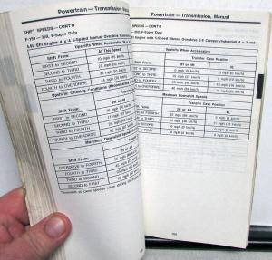 1988 Ford LT Duty Truck Service Specs Book Econoline Club Wagon Bronco F Series