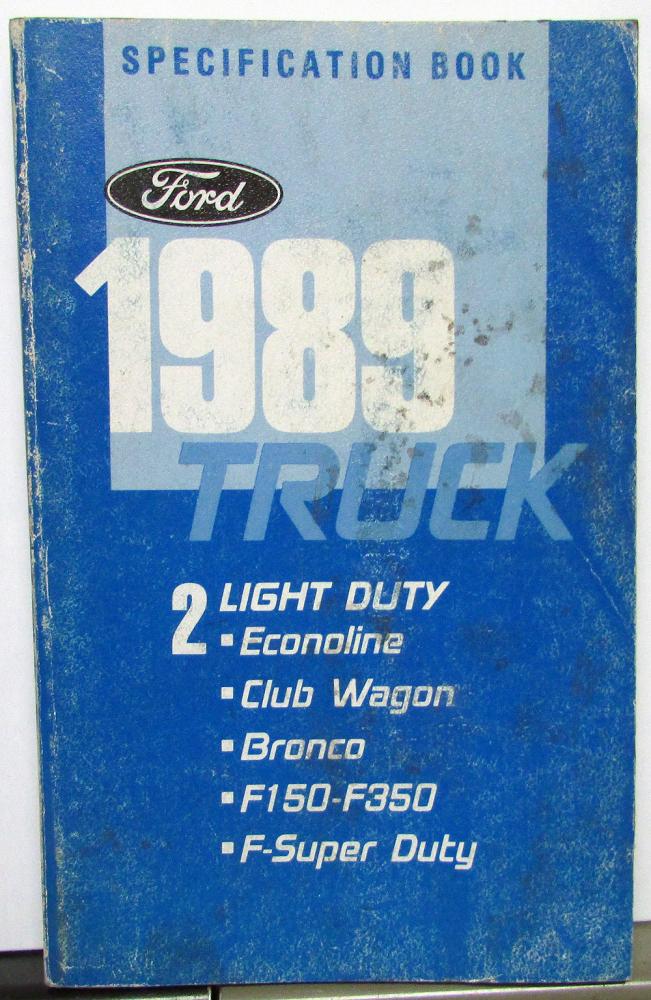 1989 ford f350 specs