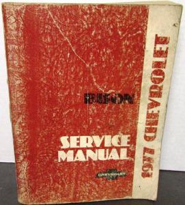 Original 1977 Chevrolet Dealer Truck Service Shop Manual H/D Bison M N9005-9502