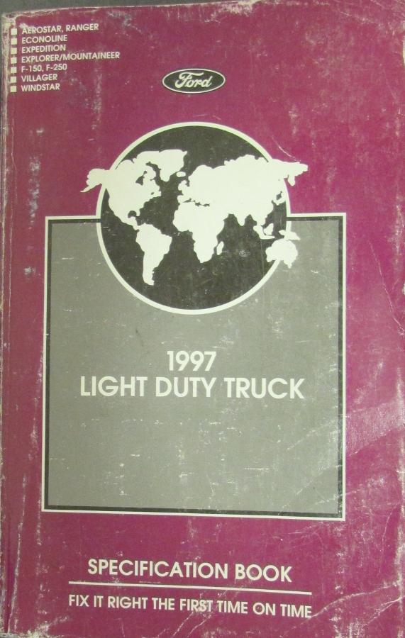 Original 1997 Ford Light Duty Truck Service Specifications Book / Manual