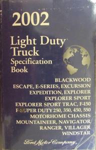 Original 2002 Ford Light Duty Truck Service Specifications Book / Manual
