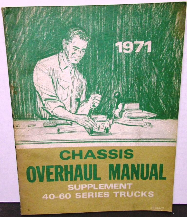 1971 Chevrolet Truck Chassis Overhaul Manual Supplement Medium Duty 40-60