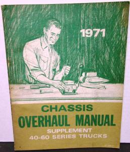 1971 Chevrolet Truck Chassis Overhaul Manual Supplement Medium Duty 40-60
