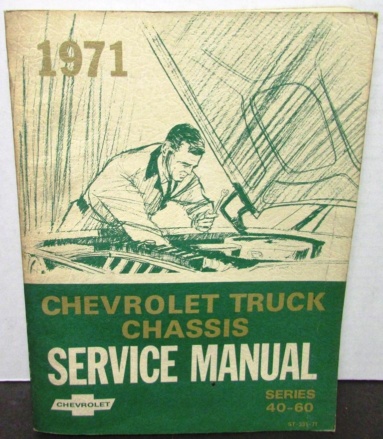 1971 Chevrolet Dealer Truck Service Manual Medium Duty 40-60