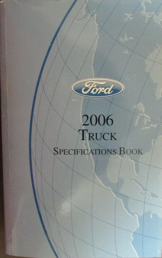 2006 Ford Truck Service Specifications Book