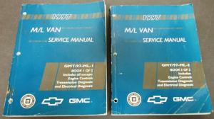 1997 Chevrolet GMC Truck Dealer Service Shop Manual Set M/L Van Astro Safari