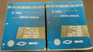 1997 Chevrolet GMC Truck Dealer Service Shop Manual Set G Van Savana Express