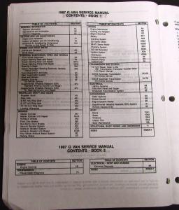 1997 Chevrolet GMC Truck Dealer Service Shop Manual Set G Van Savana Express