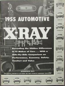 1955 AMC NASH Ambassador & Statesman X-Ray Comparison Sales Brochure Original