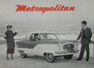 1956 1957 AMC Metropolitan German Market and Text Sales Folder Brochure