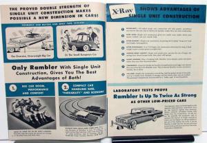 1957 AMC Rambler X-Ray Comparisons and Facts Cross Country Sales Brochure