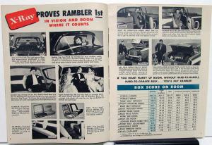 1957 AMC Rambler X-Ray Comparisons and Facts Cross Country Sales Brochure