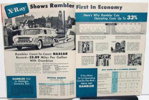 1957 AMC Rambler X-Ray Comparisons and Facts Cross Country Sales Brochure