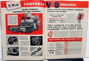 1957 AMC Rambler X-Ray Comparisons and Facts Cross Country Sales Brochure